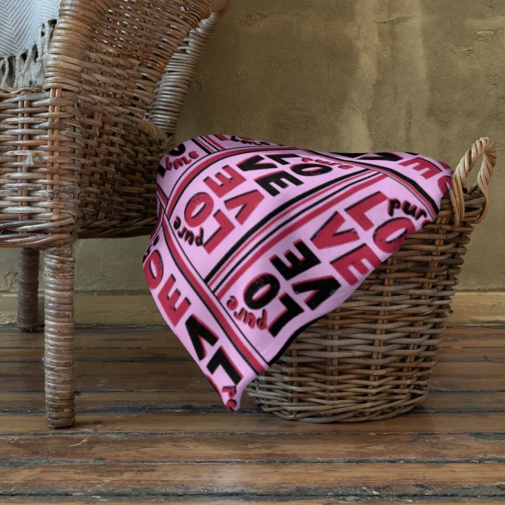 Pure Love Pattern Pink - Throw Blanket product image (9)