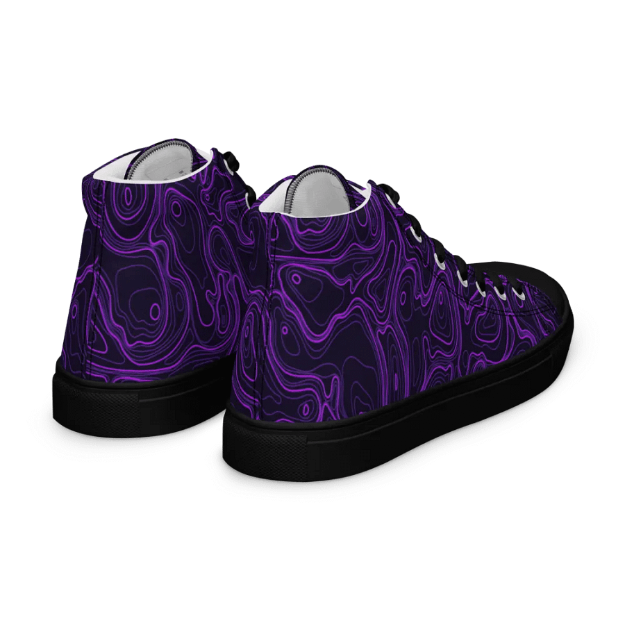 Topographic Swirl Men's Canvas Shoes product image (7)