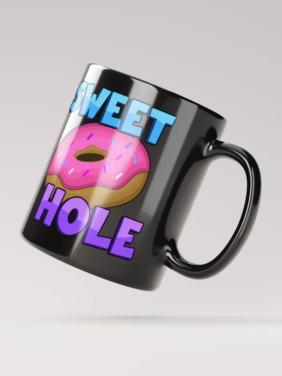 SWEET HOLE GLOSSY BLACK MUG product image (9)
