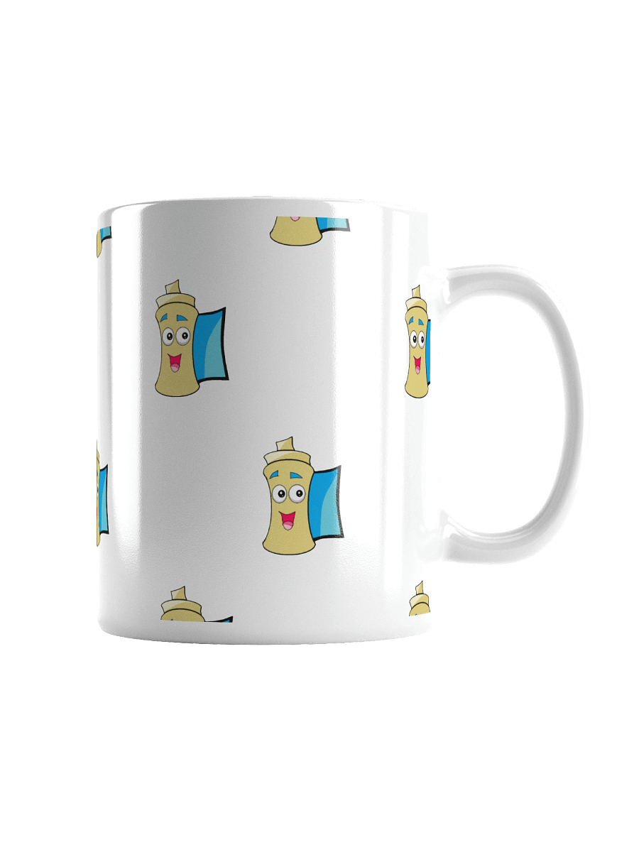 Whimsical Faces White Glossy Mug product image (4)