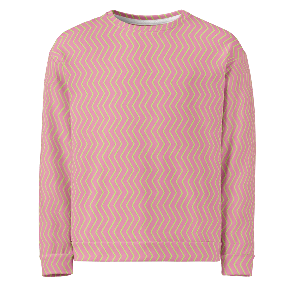 Zigzag Zest All-Over Print Unisex Sweatshirt product image (1)