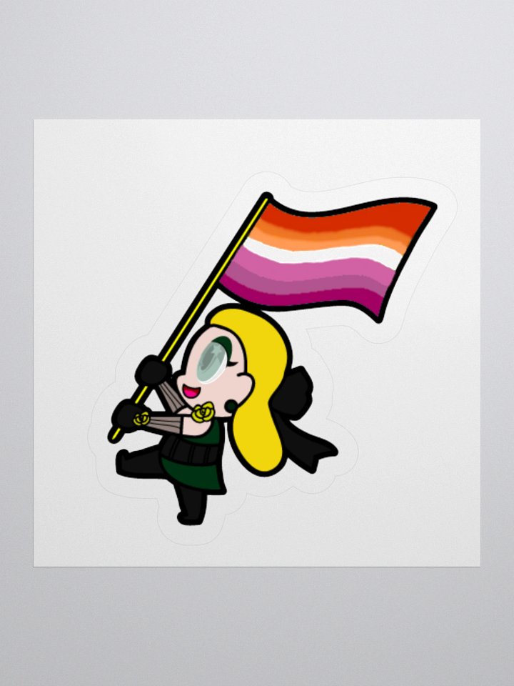 Miss Will-o-Witch Lesbian Pride 25 sticker product image (1)