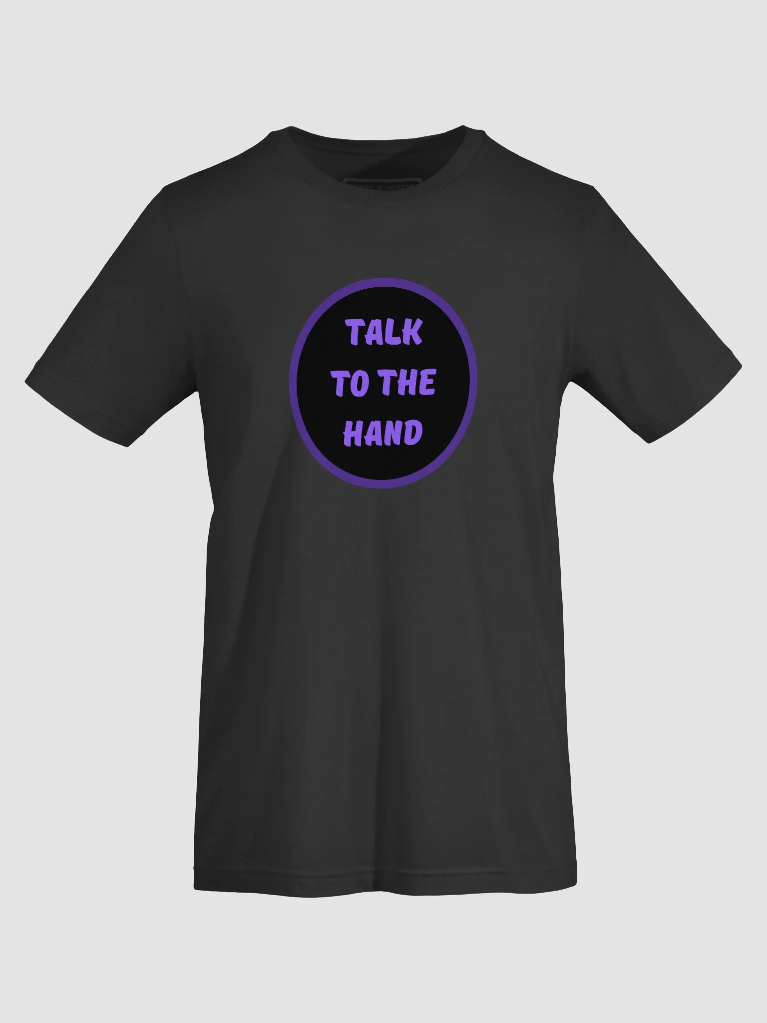 Empowerment 'HAND' Circle Graphic Tee - purple product image (7)