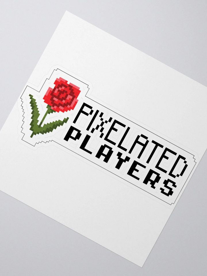 Pixelated Players Kiss Cut Stickers product image (6)