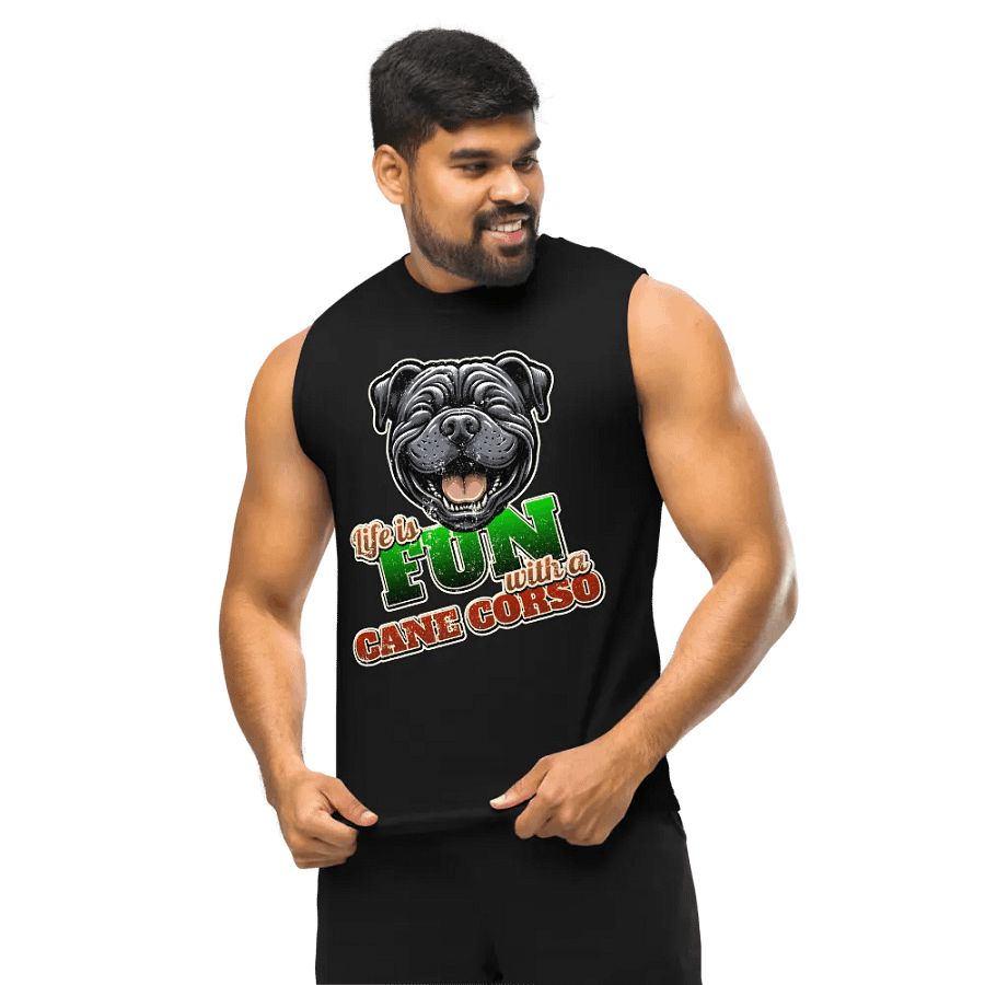 Fun-loving Cane Corso Muscle Tank product image (11)