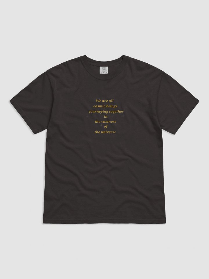 Cosmic Journey Yellow Quote T-Shirt product image (1)