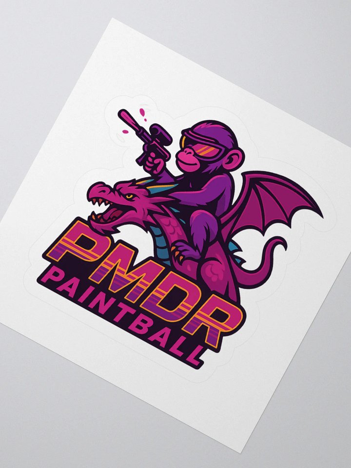 PMDR New Logo Sticker - White product image (2)
