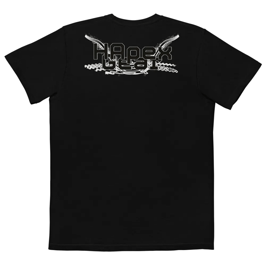 Unisex Garment-Dyed Pocket T-Shirt - Black HApex Gear Black Logo product image (5)