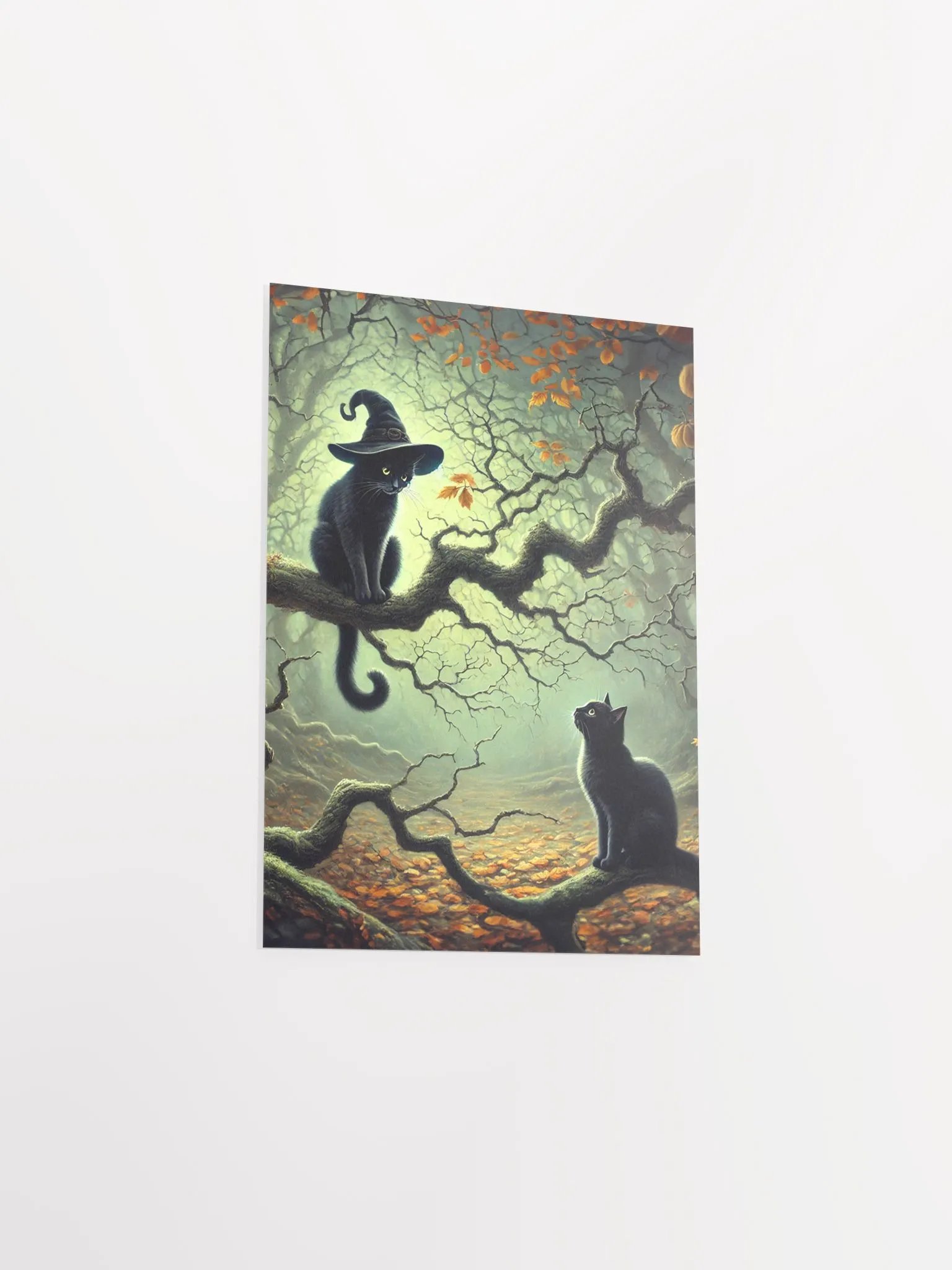 Meeting the Master- Black Cats Fantasy Premium Matte Poster product image (3)