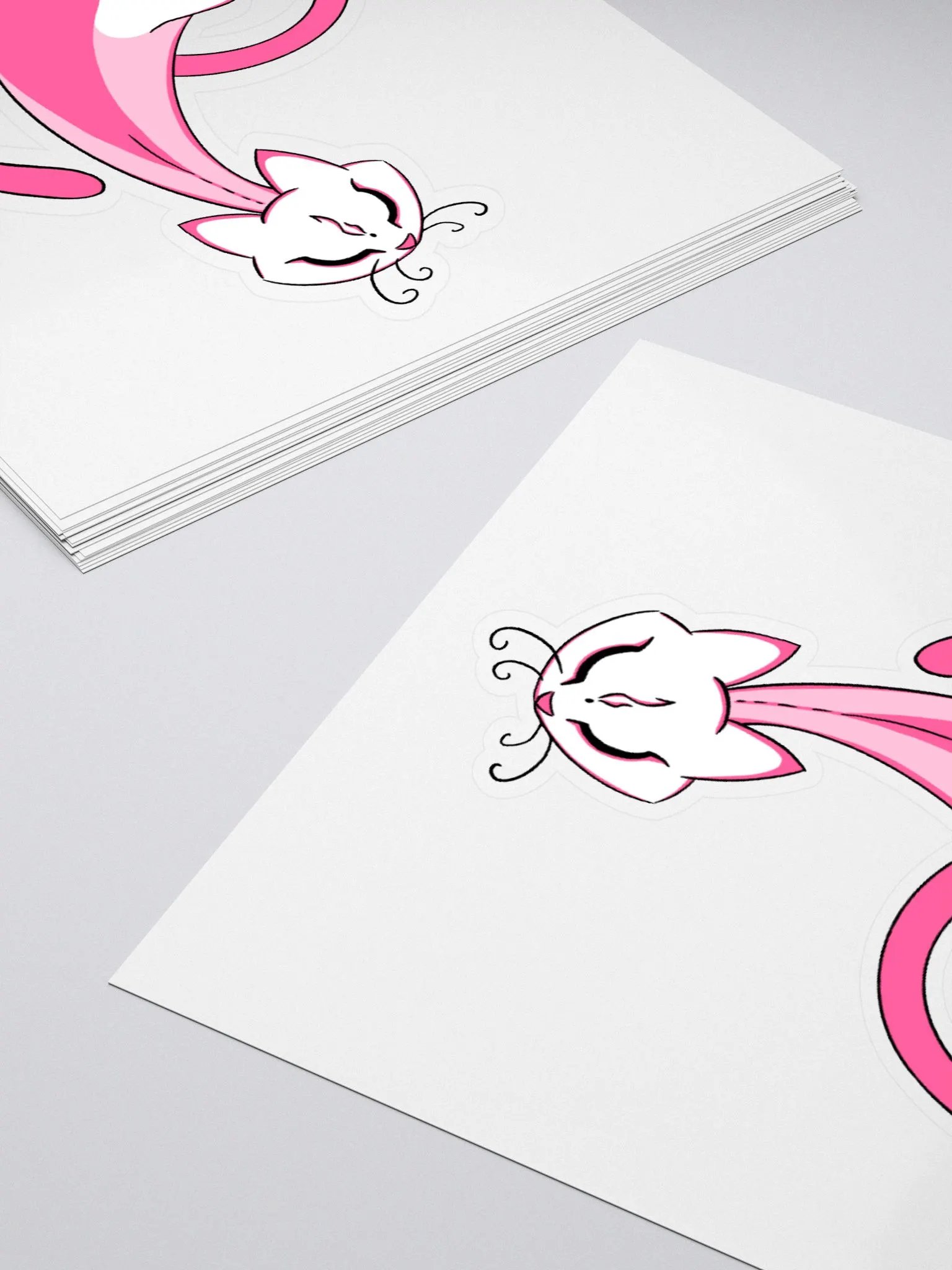 Calming Pink Cat Sticker product image (4)