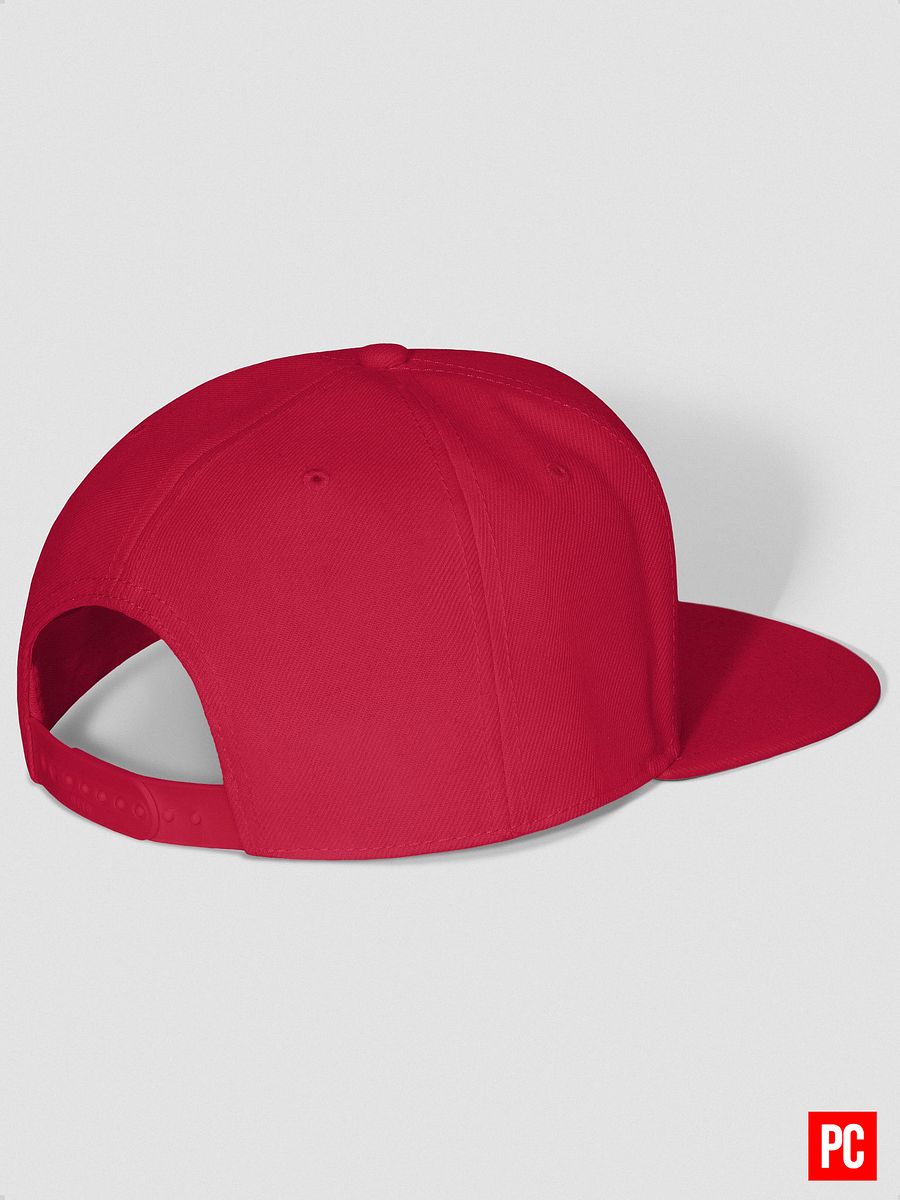 Plain Color Red Wool Blend Snapback Cap product image (6)
