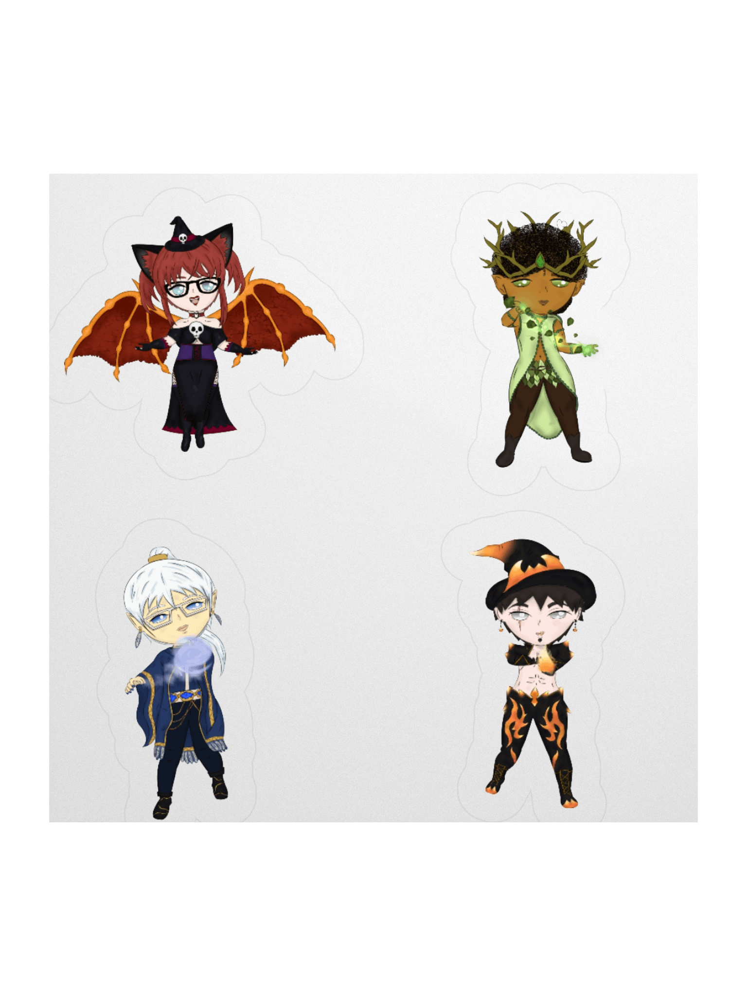 Witch Sticker Set | Choco, Zhen, Haruto, Itachi product image (3)