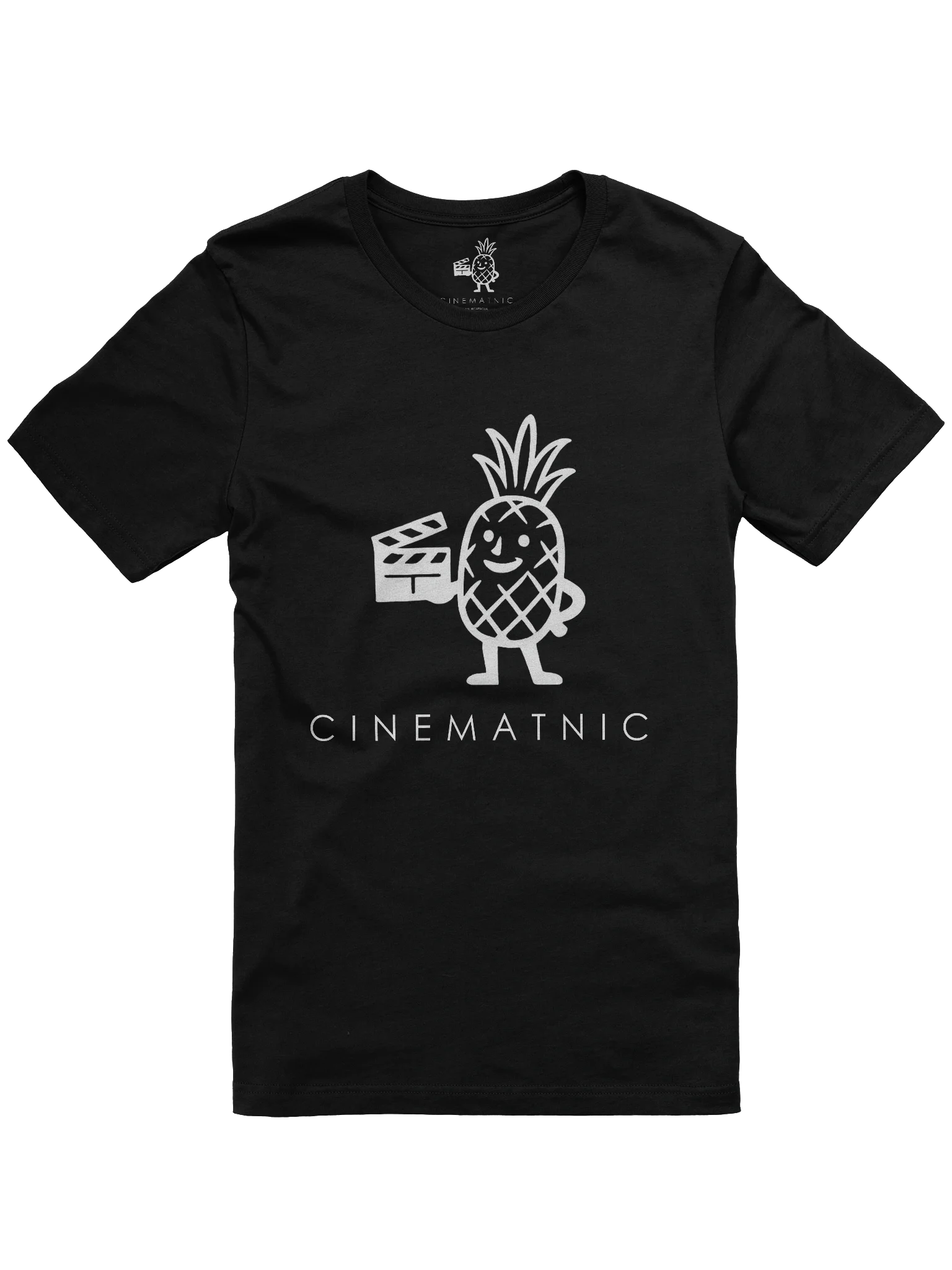 CinematNIC™ Pineapple Logo (White) Concert Tee Fit Unisex T-Shirt product image (3)