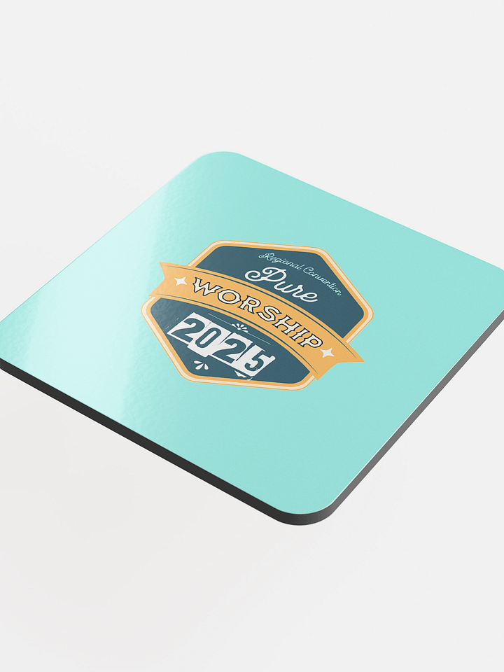 2025 “Pure Worship” Convention Coaster – Mint Blue product image (2)