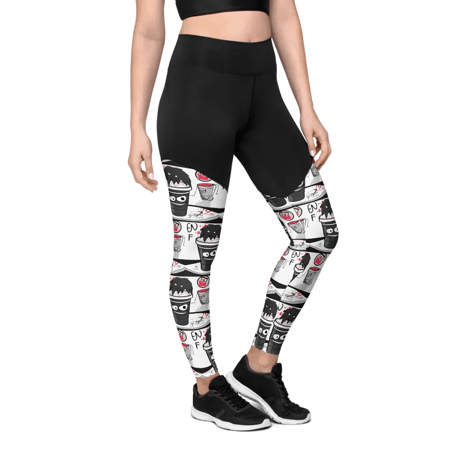 Spiky Coffee Cup Chaos Leggings product image (5)