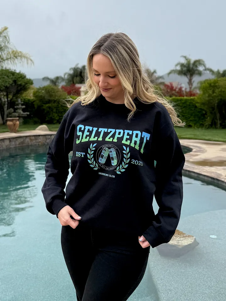 Seltzpert Drinking Club Blue Lagoon Crewneck product image (1)