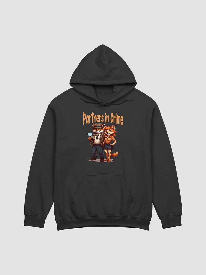 Partners in Crime Gildan Classic Hoodie - Stylish & Funny Couple's Hoodie with Cute Fox Design product image (1)