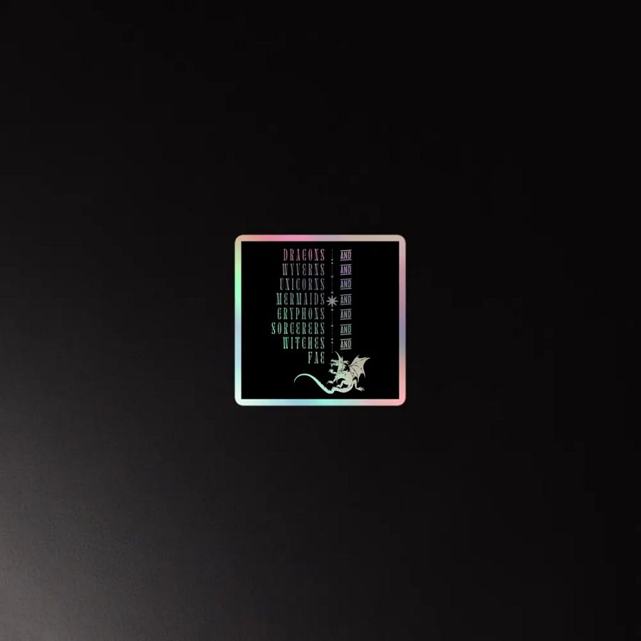 Fantasy Creatures Holographic Sticker product image (2)