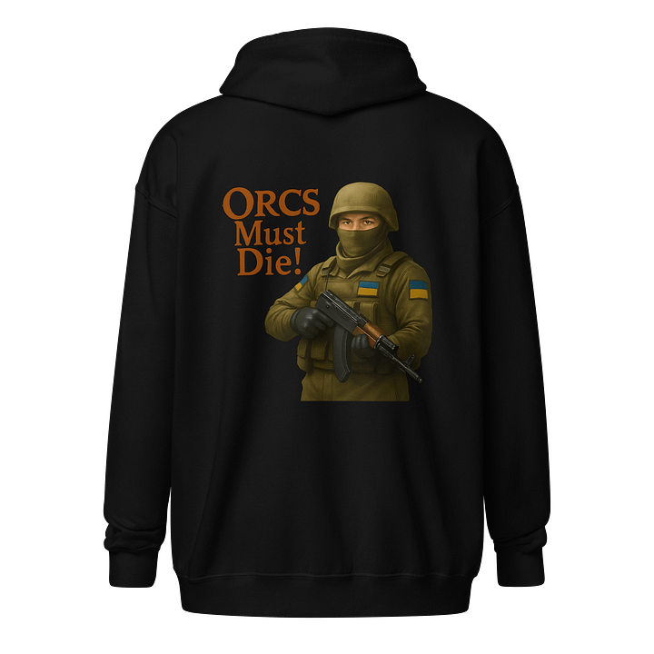 One Way Orcs Must Die Unisex Zip Hoodie product image (2)