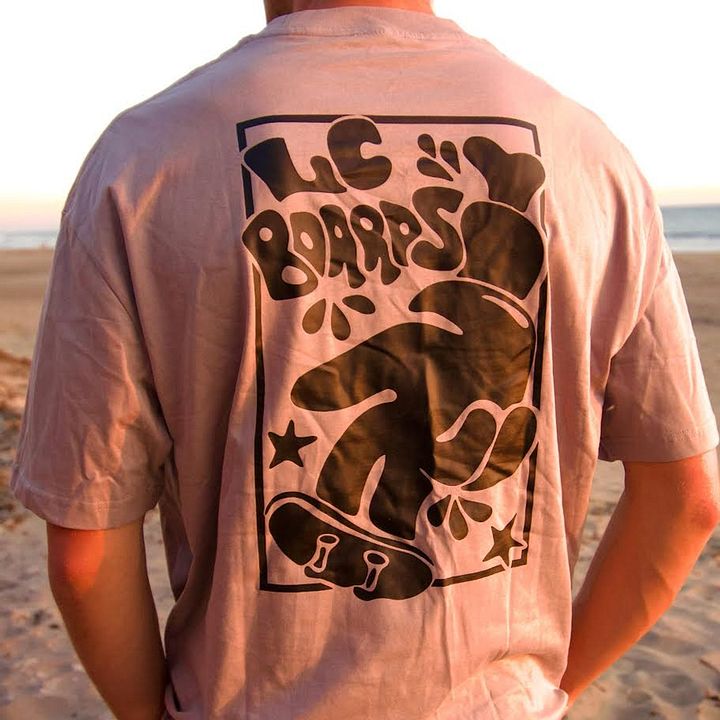 LC BOARDS FINGERBOARD THICK COTTON TEE GREY product image (2)