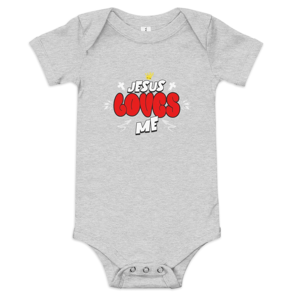 Jesus Loves Me Onesie product image (2)