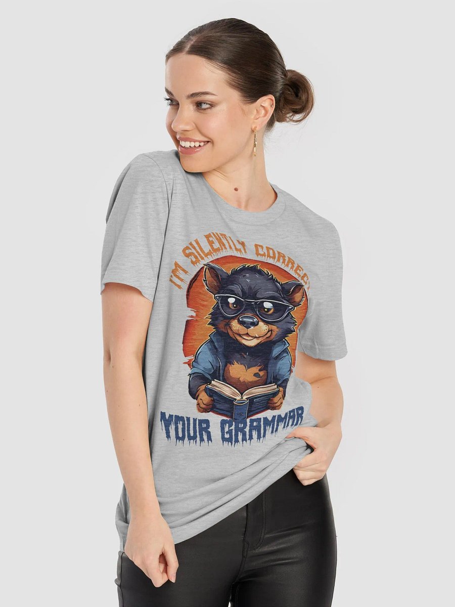 I'm Silently Correcting Your Grammar – Funny Teacher Gift Bella Canvas 3001 Super Soft T-Shirt product image (7)