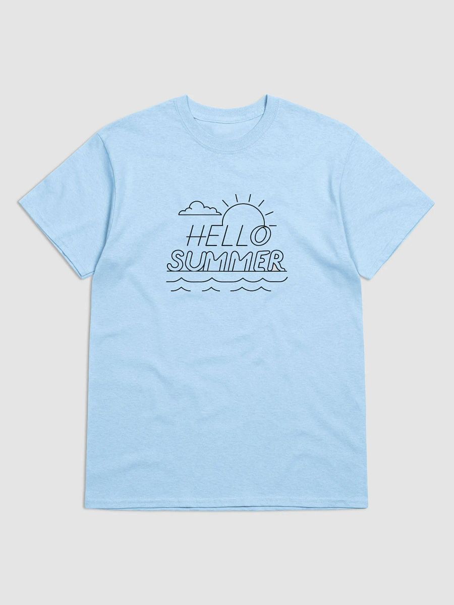 Hello Summer Heavy Cotton Tee for Gen Z Fashion Style, Unisex T-Shirt, Graphic Tee, Trendy Shirt, Cool Top, Casual Tee product image (33)