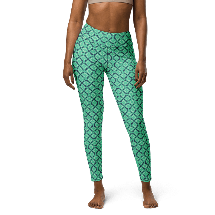 Geometric Illusion Print Yoga Leggings product image (1)