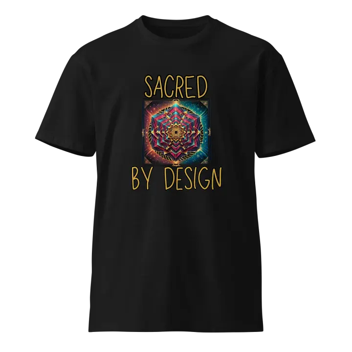 Sacred Geometry Optical Illusion T-Shirt - Unique Cube Art Design product image (1)