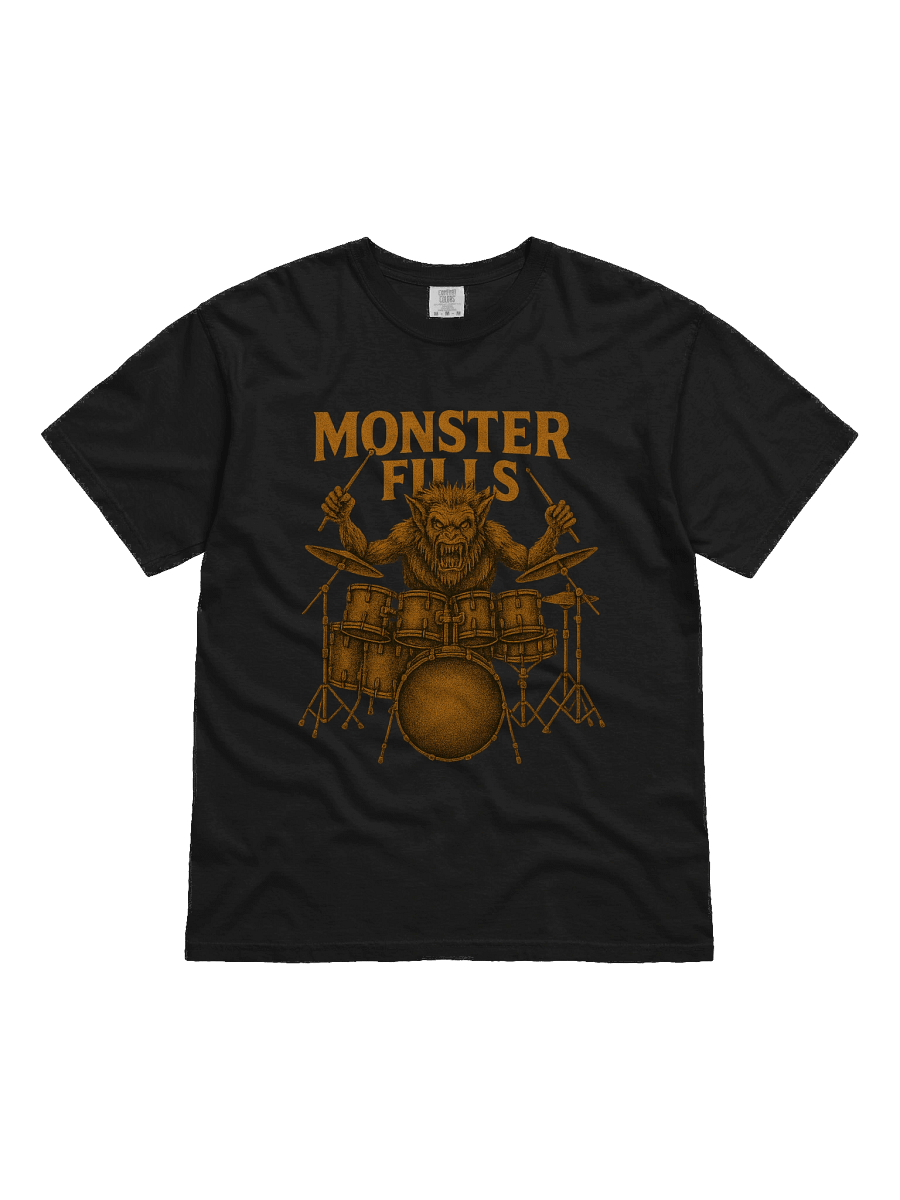 Monster Fills - Werewolf playing drums. product image (1)