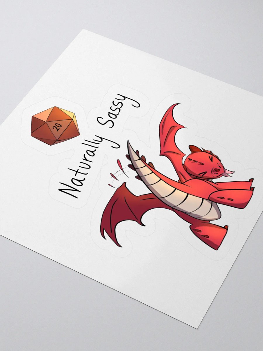 'Naturally Sassy' Dragon Sticker product image (9)