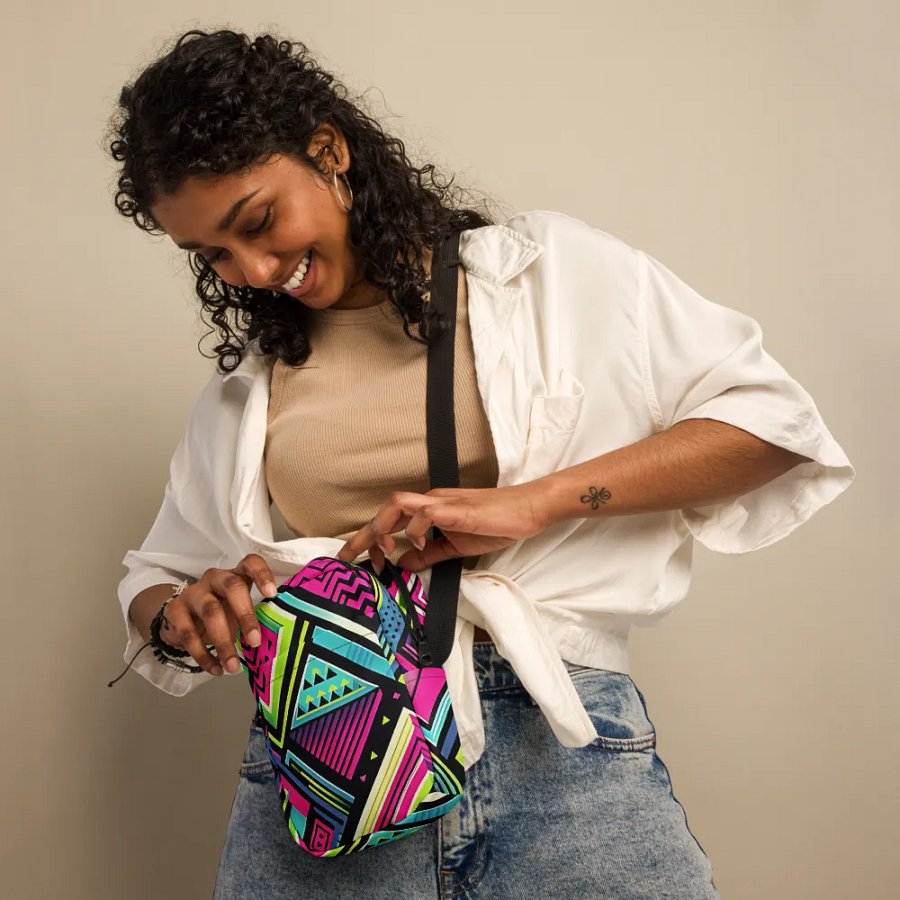 Neon Pop Art Utility Crossbody Bag product image (5)
