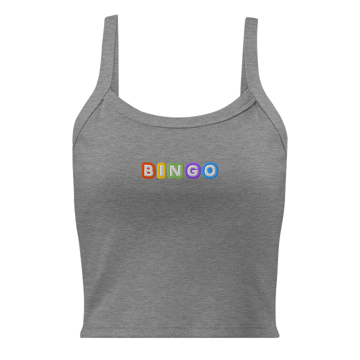Original Embroidered Bingo Letters Micro-Rib Tank product image (1)