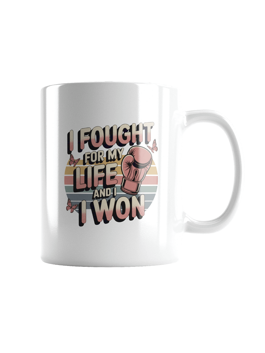 Victory Boxing Glove Breast Cancer Awareness Mug product image (4)