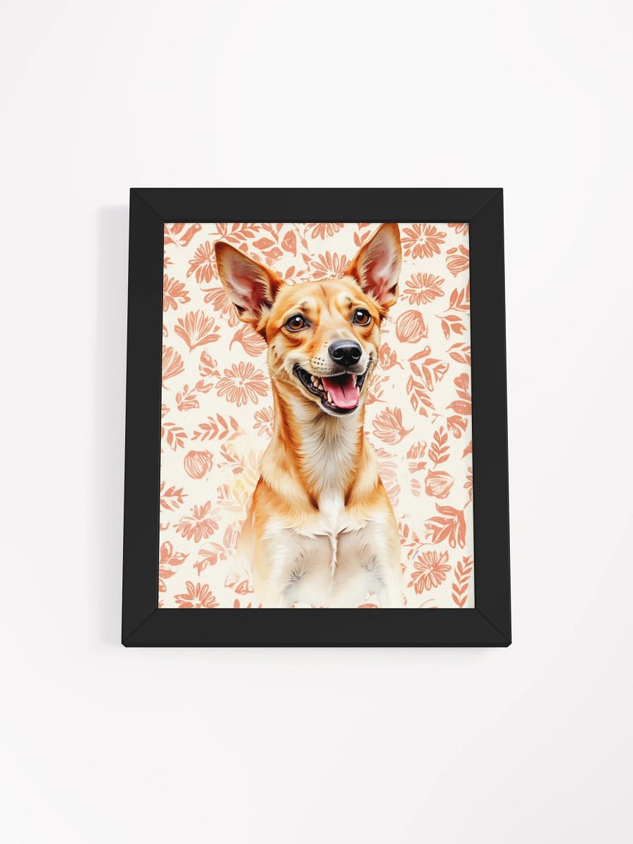 Potcake Floral Framed Art Print product image (2)