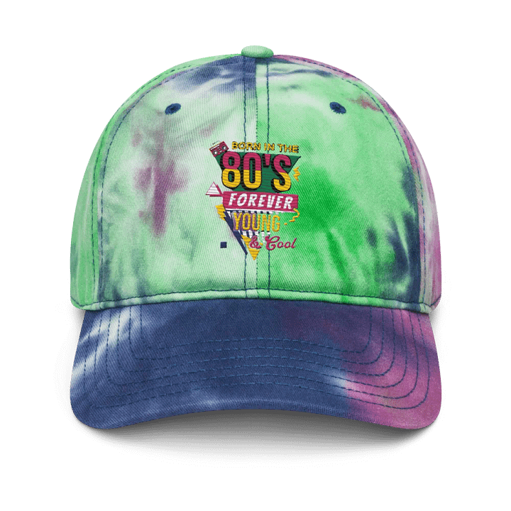 80's Retro Tie-Dye Dad Hat product image (1)