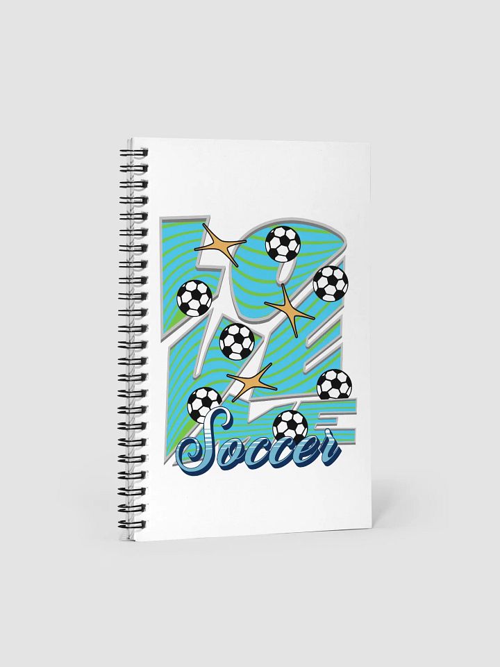Love Me Soccer Spiral Notebook product image (2)