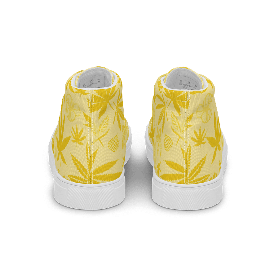 Yellow Monochrome Cannabis High Tops product image (4)