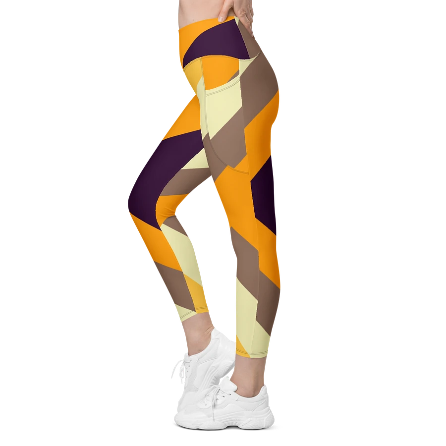 Sunset Stripes All-Over Leggings with Pockets product image (16)