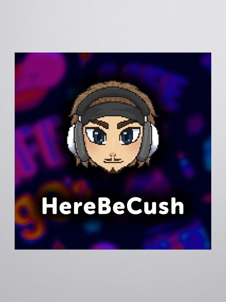 HereBeCush Sticker product image (1)