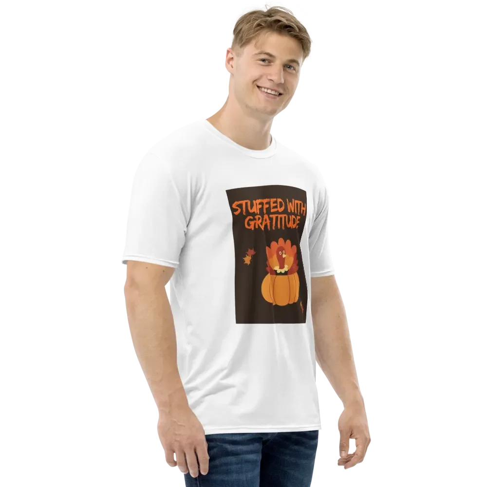 🦃🍁 THANKSGIVING FUNNY TEES 4 U FOR MEN - “Stuffed with Gratitude.” product image (4)