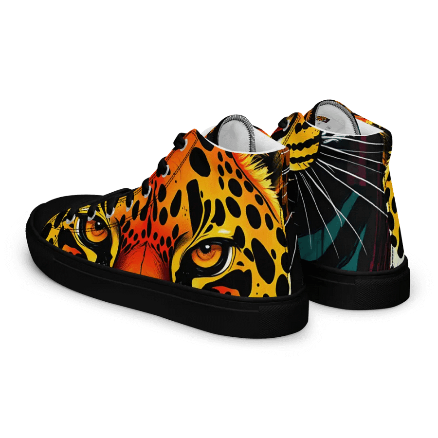men's retro Leopard canvas High Tops product image (5)