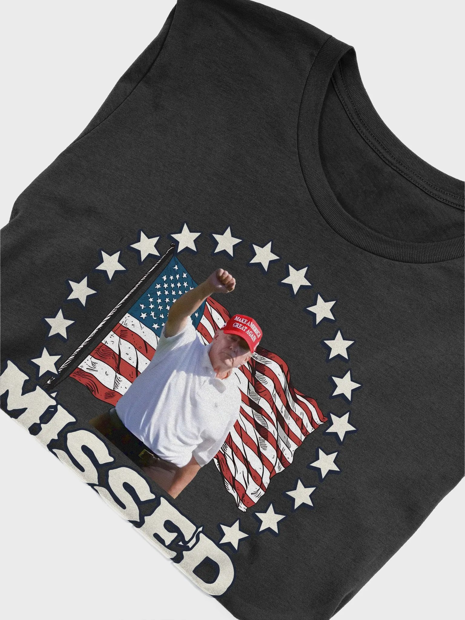 TRUMP 2024 YOU MISSED AGAIN! TRUMP SHOOTING UNISEX T-SHIRT product image (17)