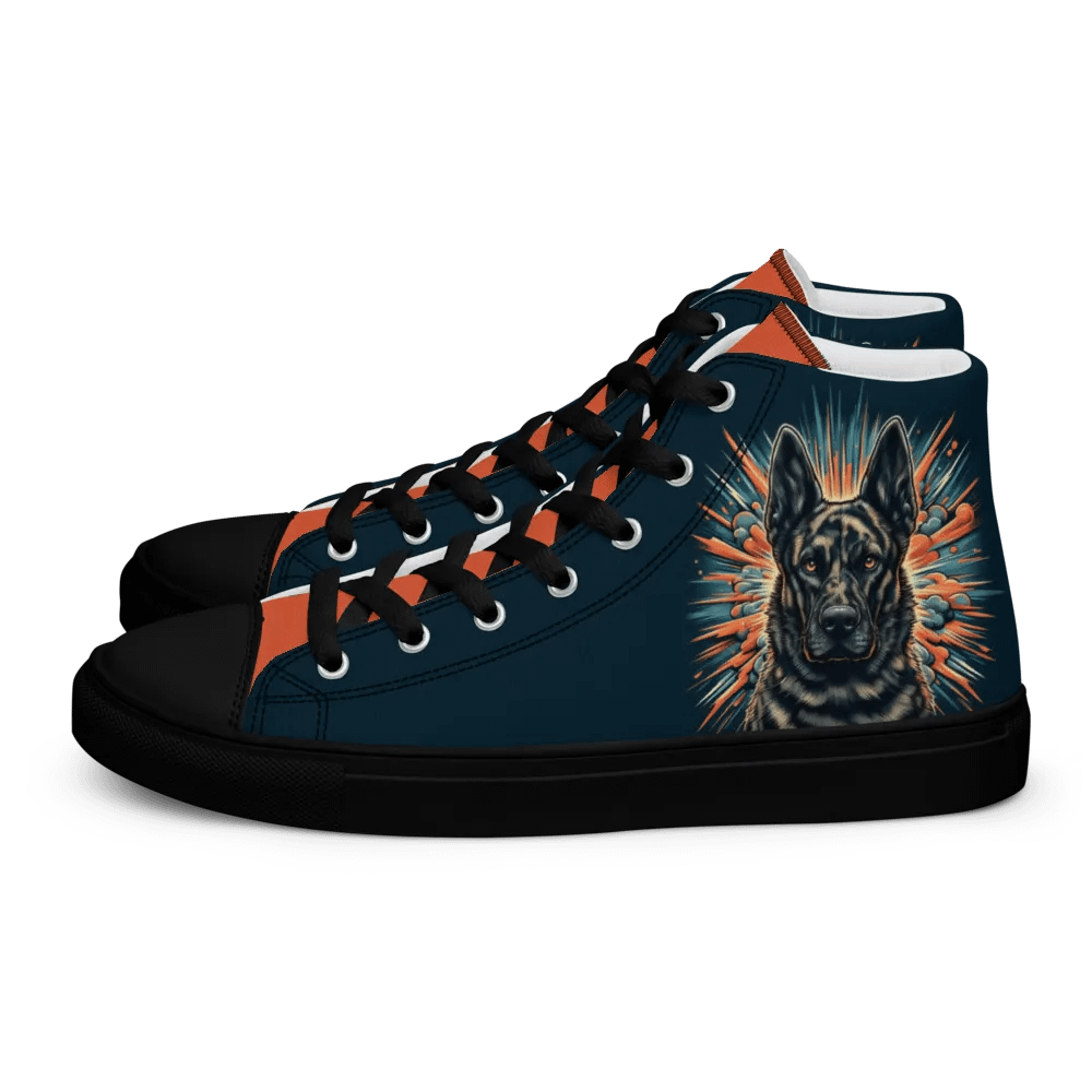 Dutch Shepherd Women's K9 Malinois Canvas High Tops product image (2)