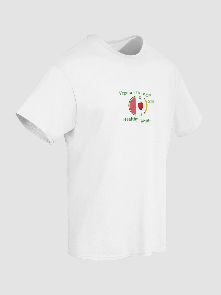 Healthy Wealthy Vegetarian & Vegan Tee product image (8)