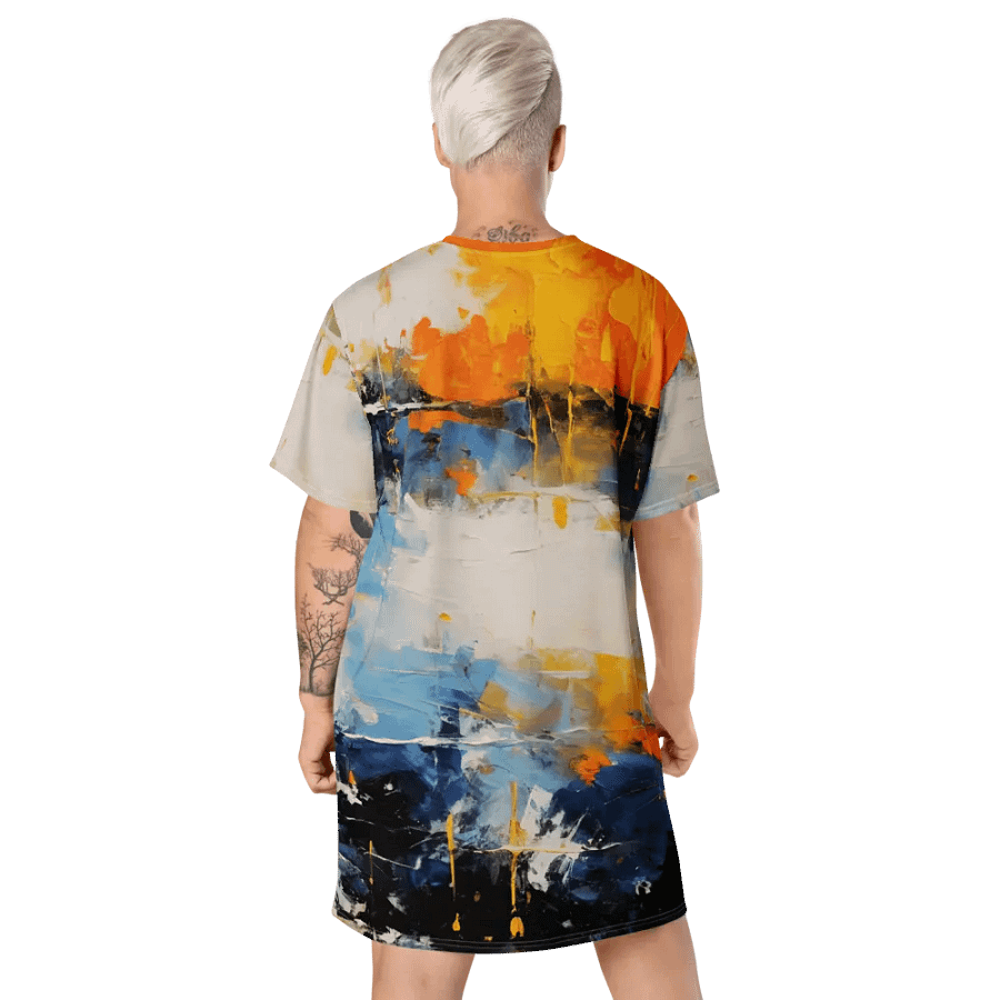 Watercolor Splash T Shirt Dress product image (10)