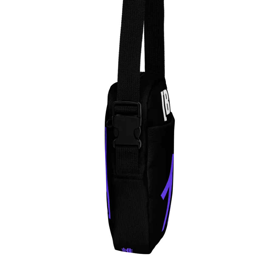 THE SIDE BAG in BLACK and PURPLE product image (5)