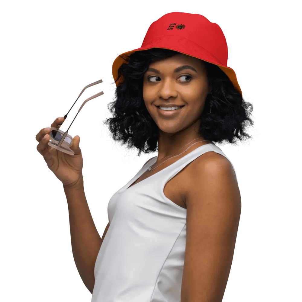 Sunny California Red/Orange Reversible Bucket Hat product image (4)