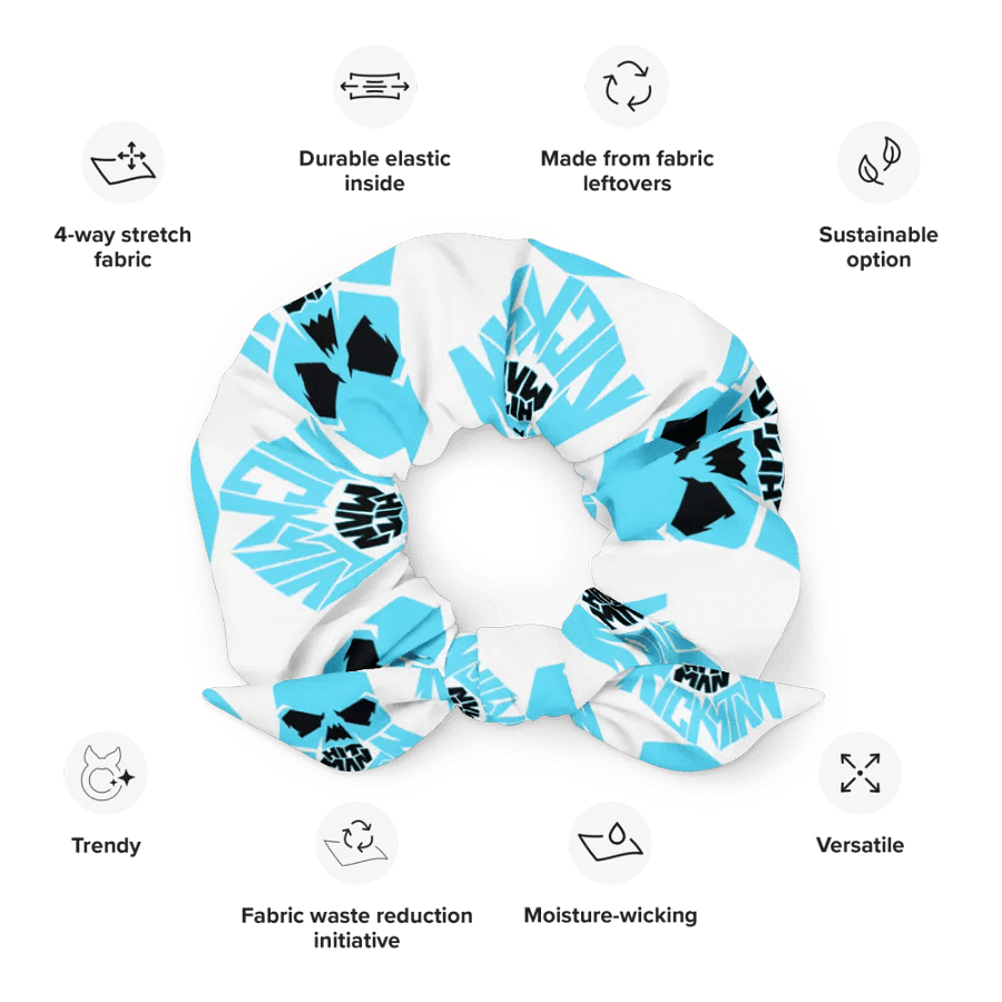 Black Beard Scrunchie (Teal) product image (12)