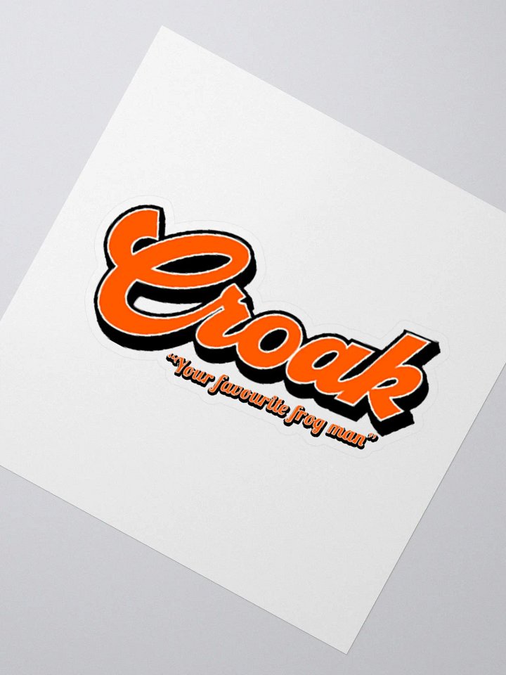 Croak 2024 Text Logo Sticker product image (2)